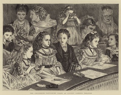 Het kinderpantomimefeest in het Covent Garden Theatre door Francis Wilfred Lawson